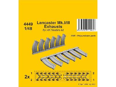 Lancaster Mk.I/Iii Exhausts For Hk Models Kit - image 1