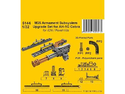 M35 Armament Subsystem Upgrade Set For Ah-1g Cobra For Icm And Revell Kits - image 1