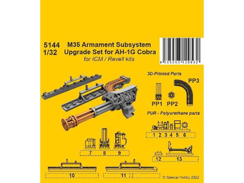 M35 Armament Subsystem Upgrade Set For Ah-1g Cobra For Icm And Revell Kits - image 1