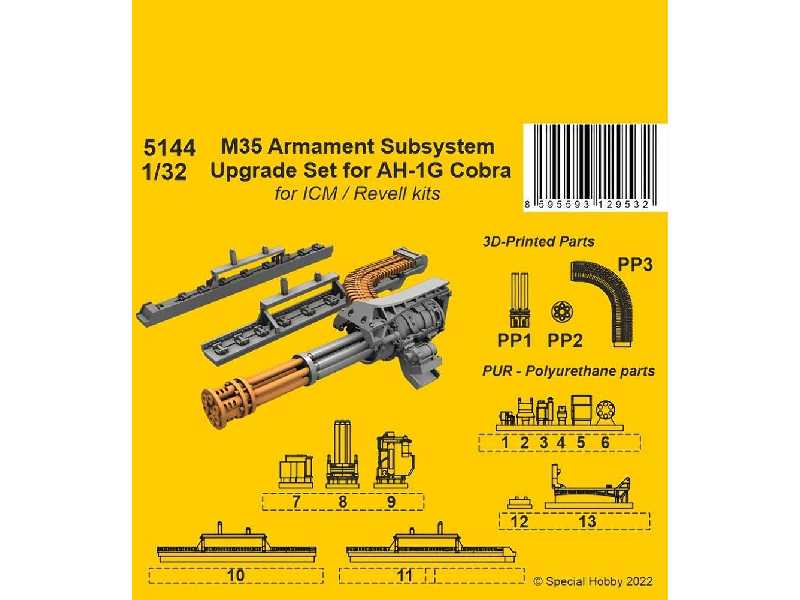 M35 Armament Subsystem Upgrade Set For Ah-1g Cobra For Icm And Revell Kits - image 1 M35 Armament Subsystem Upgrade Set For Ah-1g Cobra For Icm And Revell Kits - image 1