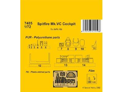 Spitfire Mk.Vc Cockpit (For Airfix Kit) - image 1