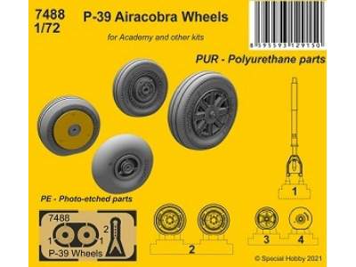 P-39 Airacobra Wheels (For Academy And Other Kits) - image 1