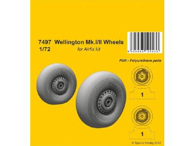 Wellington Mk.I/Ii Wheels For Airfix Kit - image 1