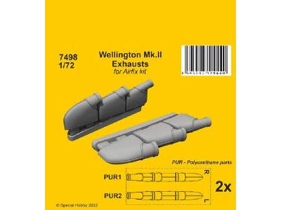 Wellington Mk.Ii Exhausts For Airfix Kit - image 1