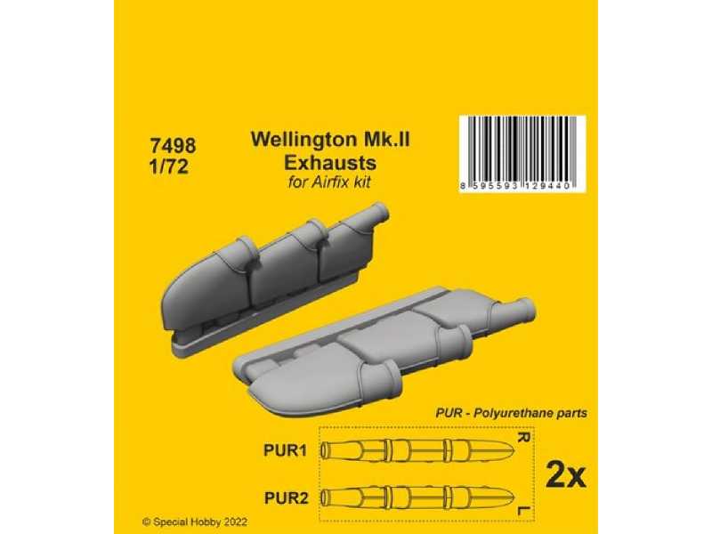Wellington Mk.Ii Exhausts For Airfix Kit - image 1