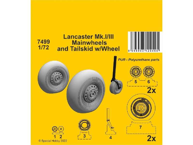 Lancaster Mk.I/Iii Mainwheels And Tailwheel W/Leg - image 1