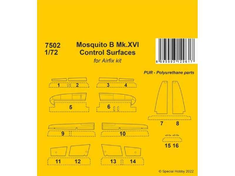 Mosquito B Mk. Xvi Control Surfaces (For Airfix Kit) - image 1