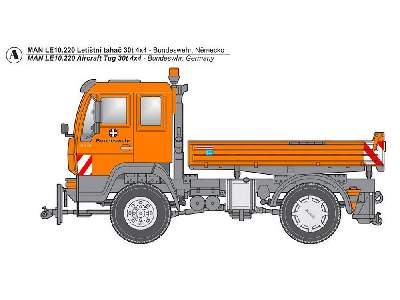 Man Le 10.220 Bundeswehr Military Aircraft Tug - All Resin Kit - image 2