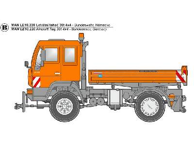 Man Le 10.220 Bundeswehr Military Aircraft Tug - All Resin Kit - image 3