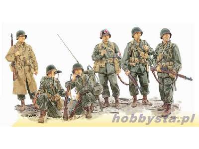 Tamiya WWII US Army 107mm Mortar Crew Figures-1/35 Scale-FREE SHIPPING