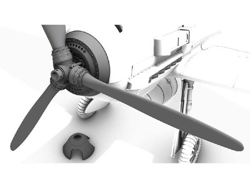 Messerschmitt Bf 109e Detailed Propeller Spinner - image 1