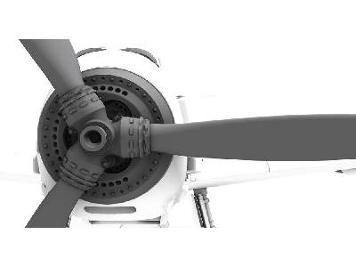 Messerschmitt Bf 109e Detailed Propeller Spinner - image 4