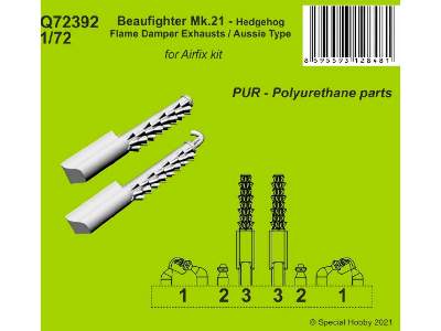 Beaufighter Mk.21 - Hedgehog Flame Damper Exhausts / Aussie Type - image 1