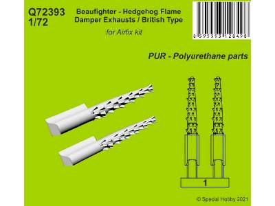 Beaufighter - Hedgehog Flame Damper Exhausts / British Type - image 1