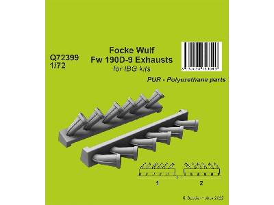 Focke Wulf Fw 190d-9 Exhausts For Ibg Kits - image 1