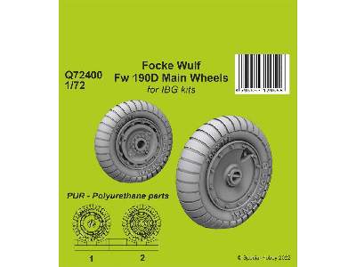 Focke Wulf Fw 190d-9 Main Wheels / For Ibg Kits - image 1