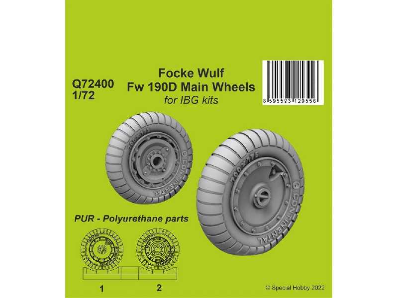 Focke Wulf Fw 190d-9 Main Wheels / For Ibg Kits - image 1