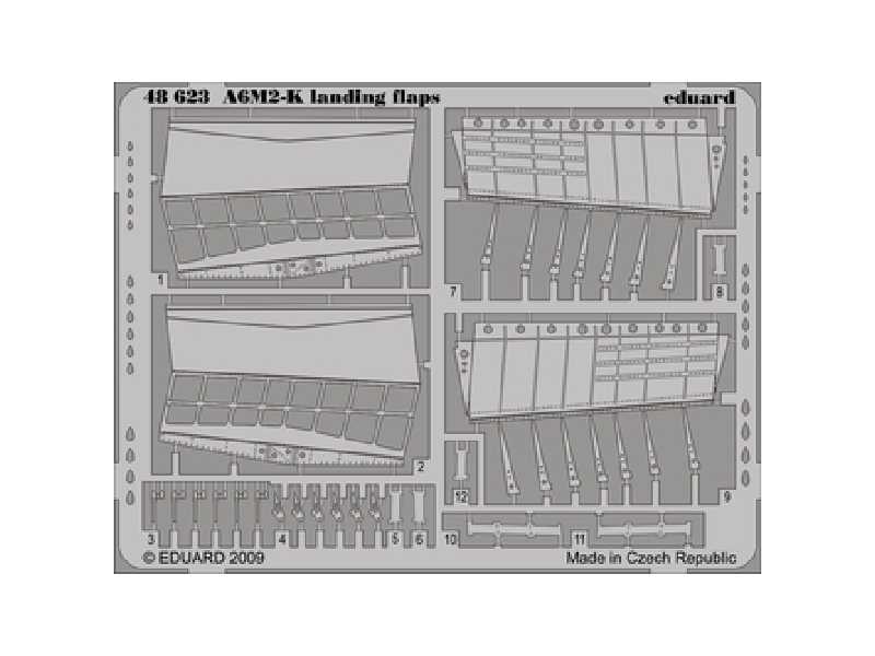 A6M2-K landing flaps 1/48 - Hasegawa - image 1