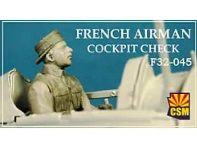 French Airman Cockpit Check Wwi Figures - image 1