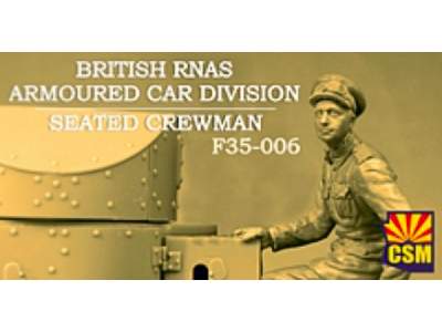 British Rnas Armoured Car Division Seated Crewman - image 1