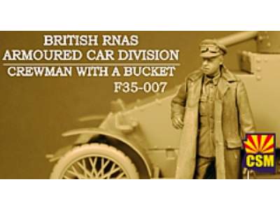 British Rnas Armoured Car Division Crewman With A Bucket - image 1