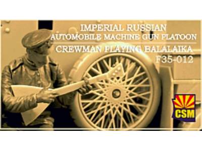 Imperial Russian Automobile Machine Gun Platoon Crewman Playing Balalaika - image 2