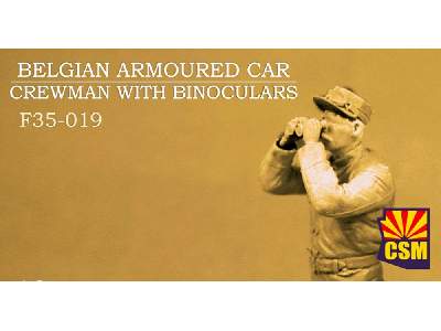 Belgian Armoured Car Crewman With Binoculars - image 1