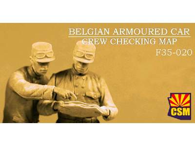 Belgian Armoured Car Crew Checking Map - image 1