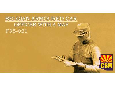 Belgian Armoured Car Officer With A Map - image 1