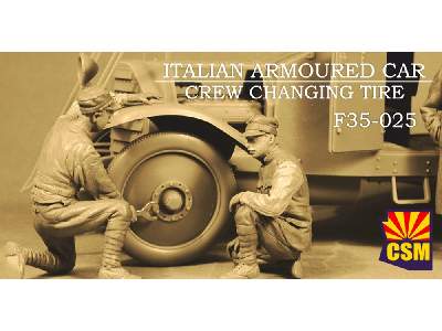 Italian Armoured Car Crew Changing Tire - image 4