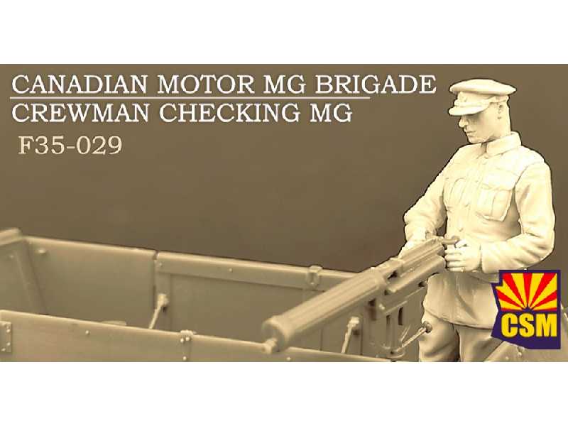 Canadian Motor Mg Brigade Crewman Checking Mg - image 1