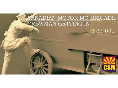 Canadian Motor Mg Brigade Crewman Getting In - image 1