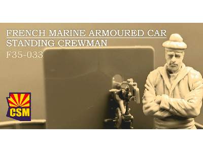 French Marine Armoured Car Standing Crewman - image 1