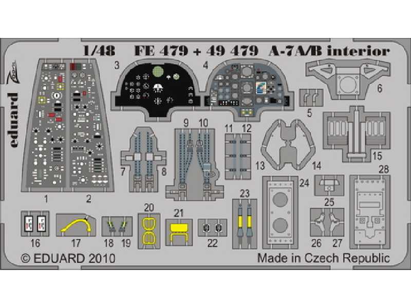 A-7A/ B interior S. A. 1/48 - Hobby Boss - - image 1