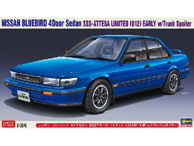 Nissan Bluebird 4door Sedan Sss-attesa Limited (U12) Early W/Trunk Spoiler - image 1