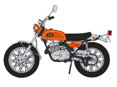 52329 Yamaha Enduro Dt250 Mandarin Orange - image 4