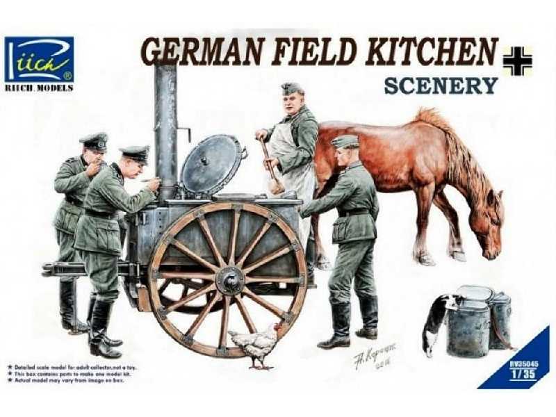 German Field Kitchen W/Soldiers - image 1