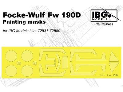 Mask Focke-Wulf Fw 190D (for IBG 72531-72550) - image 1