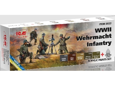 Acrylic Paint Set For WWII Wehrmacht Infantry - image 1