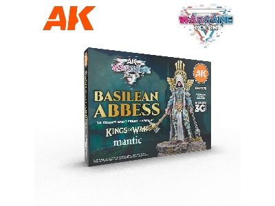 Ak 11770 Basilean Abbess - Wargame Starter Set - 14 Colors & 1 Figure - image 1