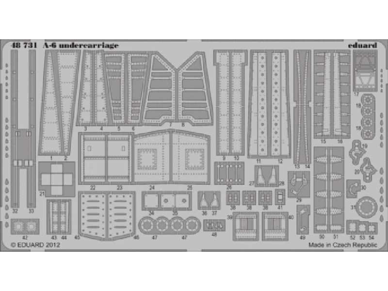 A-6 undercarriage 1/48 - Kinetic - image 1