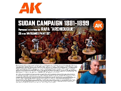 Ak 11773 Signature Set - Rafa "archiduque" - Sudan Campaign 1881-1899 - 28mm Wargame Paint Set - image 3