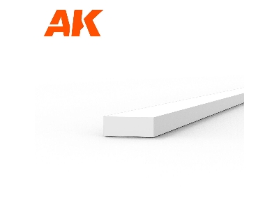 Strips 0.75 X 2.00 X 350mm - Styrene Styrene Strip - (1 Units) - image 1