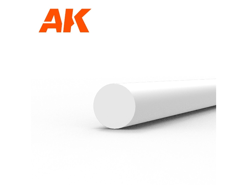 Rod 2.00 Diameter X 350mm - Styrene Rod - (1 Units) - image 1