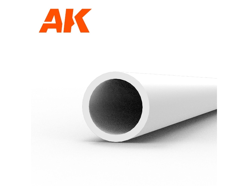 Hollow Tube 3.00 Diameter X 350mm (W.T. 0,7mm) - Styrene Hollow Tube - (1 Units) - image 1