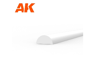 Half Cane 2.00 X 350mm - Styrene Half Cane - (1 Units) - image 1