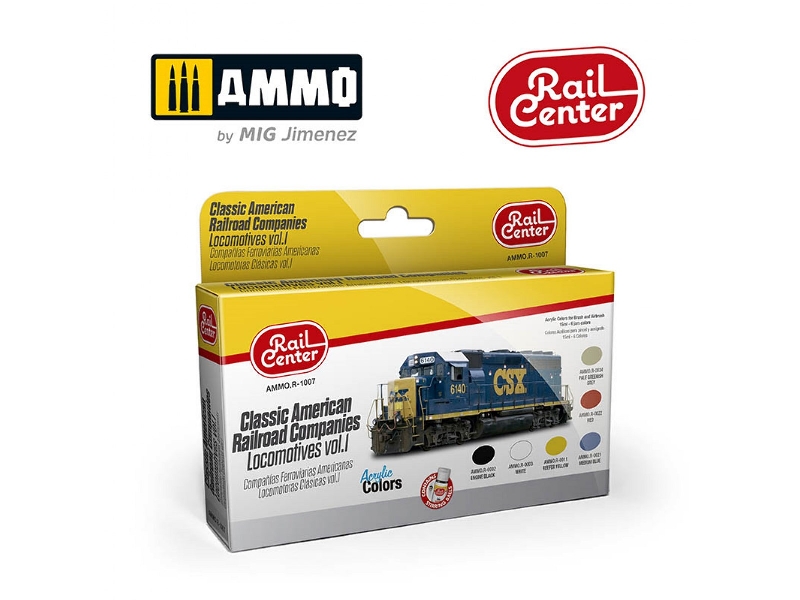 Ammo Rail Center - Classic American Railroad Companies - Locomotives Vol.1 - image 1 Ammo Rail Center - Classic American Railroad Companies - Locomotives Vol.1 - image 1