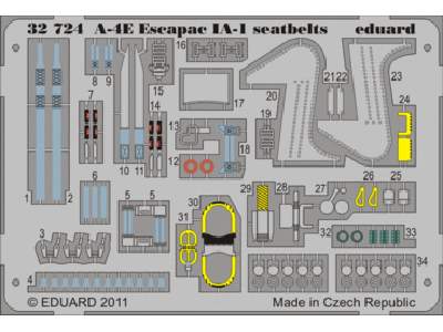 A-4E Escapac IA-1 seatbelts 1/32 - Trumpeter - image 1