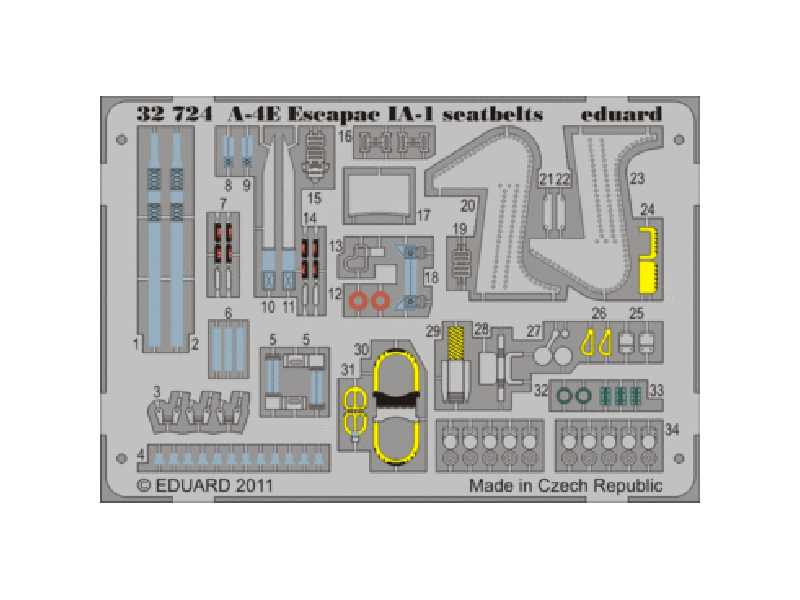 A-4E Escapac IA-1 seatbelts 1/32 - Trumpeter - image 1