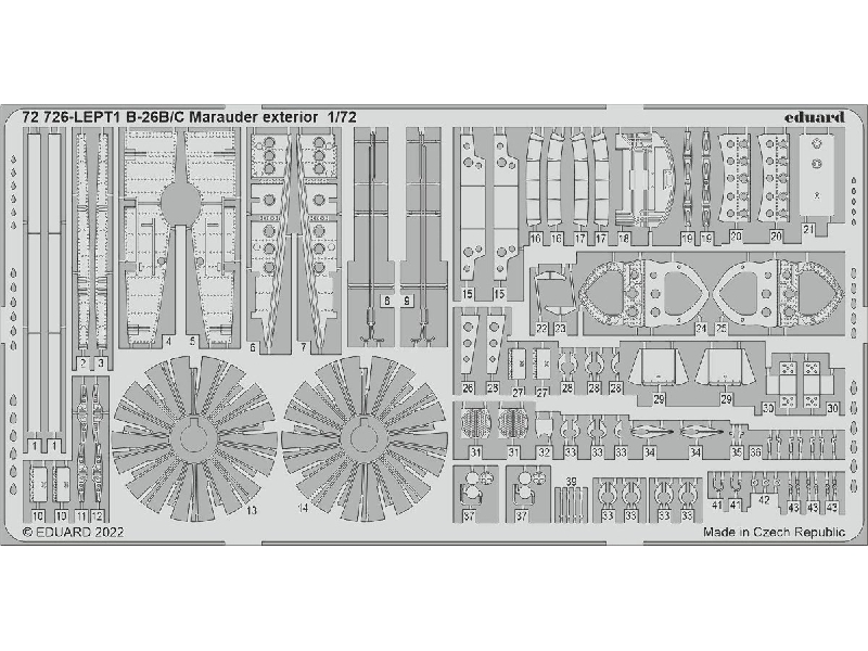 B-26B/ C Marauder exterior 1/72 - HOBBY 2000 - image 1